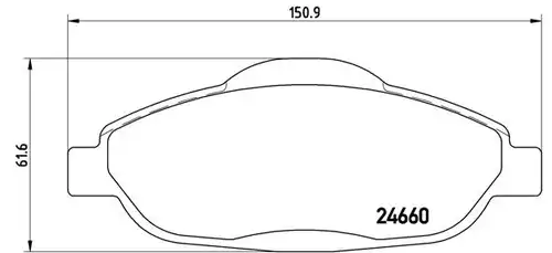 накладки BREMBO P 61 101