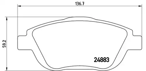 накладки BREMBO P 61 103