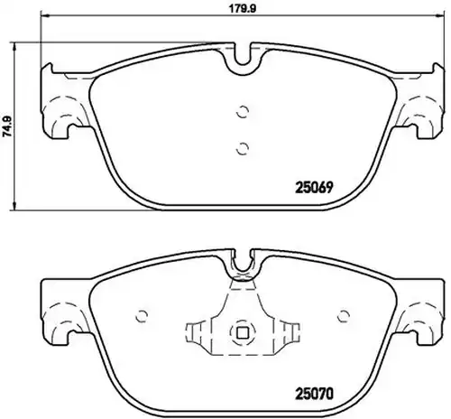 накладки BREMBO P 61 107