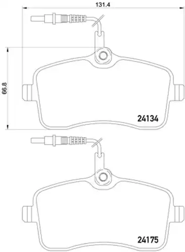 накладки BREMBO P 61 109