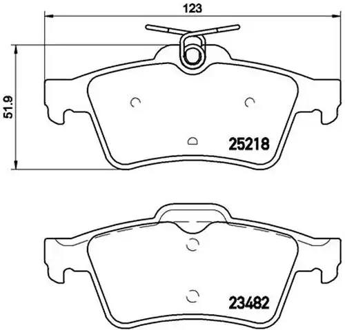 накладки BREMBO P 61 110