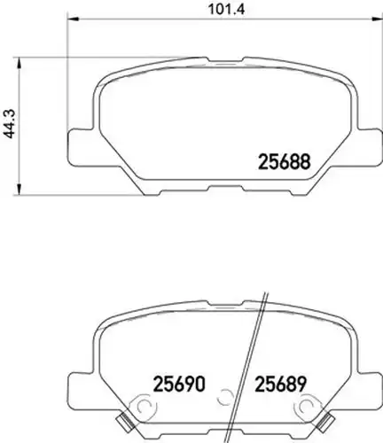 накладки BREMBO P 61 111