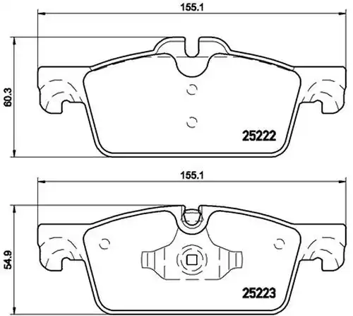 накладки BREMBO P 61 112