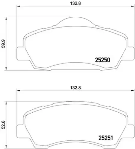 накладки BREMBO P 61 113