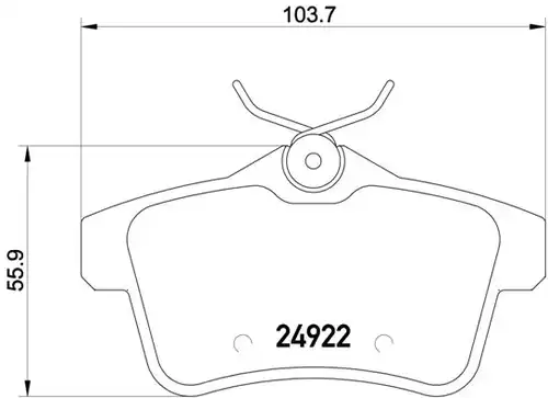 накладки BREMBO P 61 114