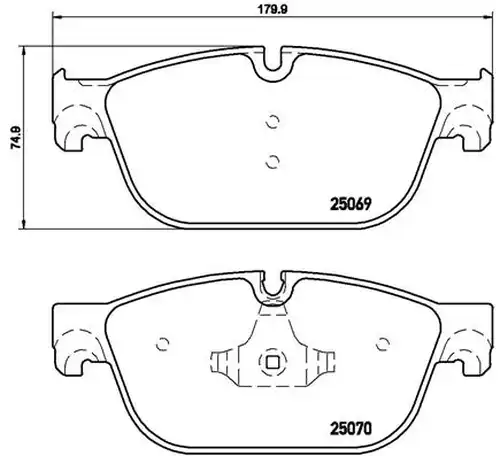 накладки BREMBO P 61 115