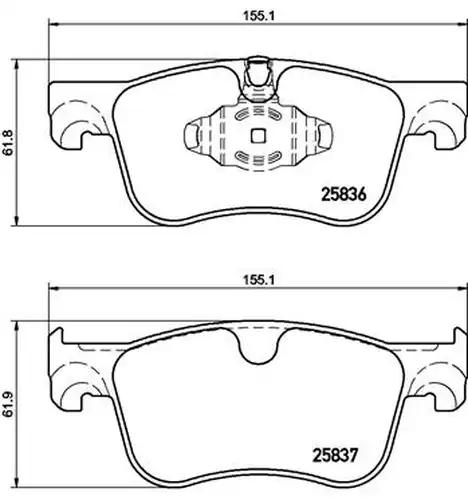 накладки BREMBO P 61 116