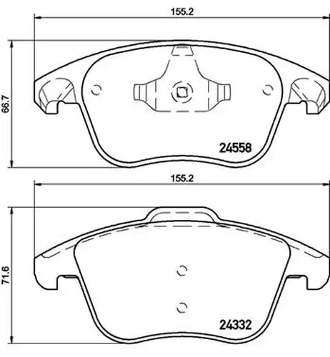 накладки BREMBO P 61 117