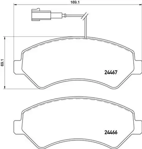 накладки BREMBO P 61 118