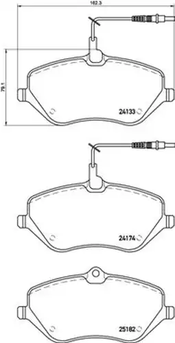 накладки BREMBO P 61 119