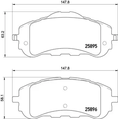 накладки BREMBO P 61 120