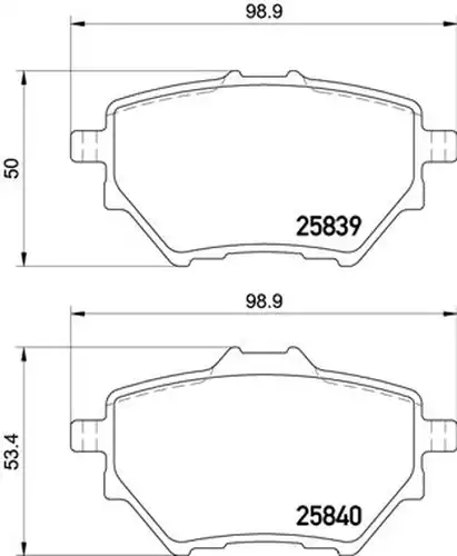 накладки BREMBO P 61 122