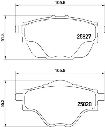 накладки BREMBO P 61 124