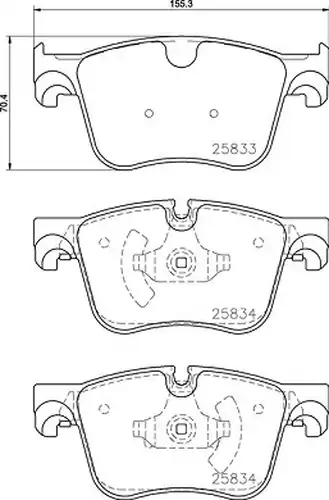 накладки BREMBO P 61 127