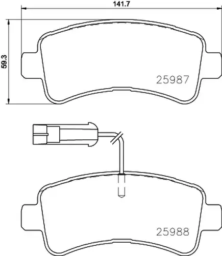 накладки BREMBO P 61 130