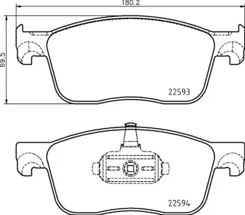 накладки BREMBO P 61 134