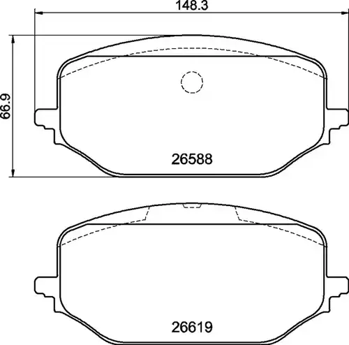 накладки BREMBO P 61 142