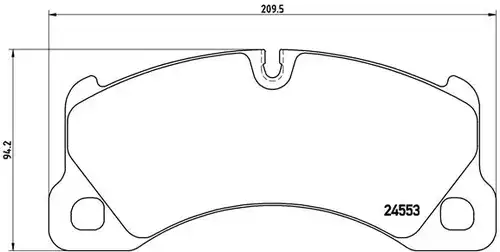 накладки BREMBO P 65 017