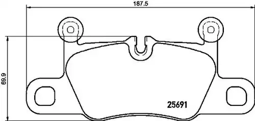 накладки BREMBO P 65 031