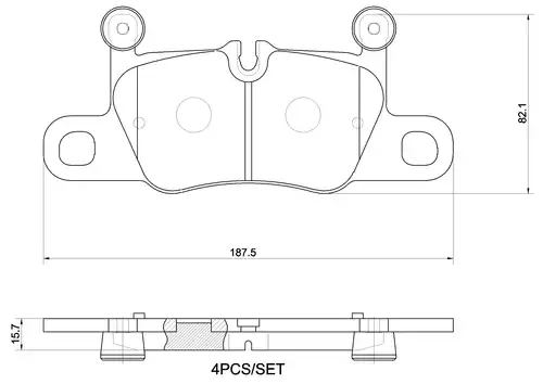 накладки BREMBO P 65 044