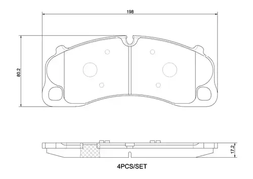 накладки BREMBO P 65 045