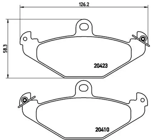 накладки BREMBO P 68 017