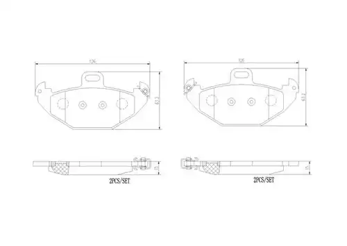 накладки BREMBO P 68 021