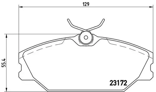 накладки BREMBO P 68 027