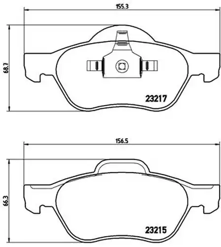 накладки BREMBO P 68 029