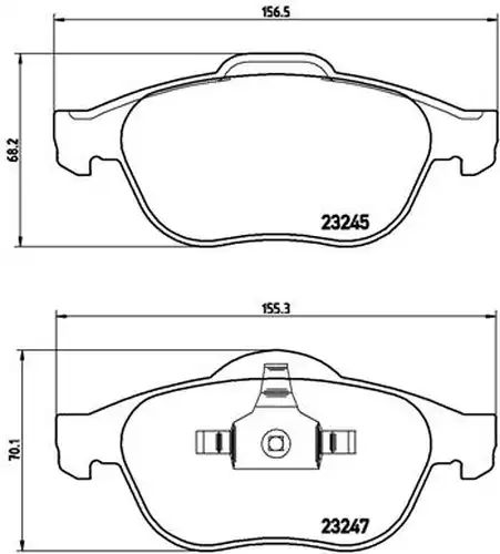 накладки BREMBO P 68 030