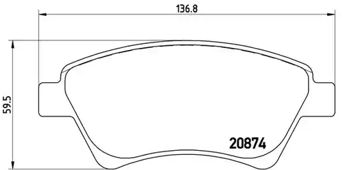 накладки BREMBO P 68 034