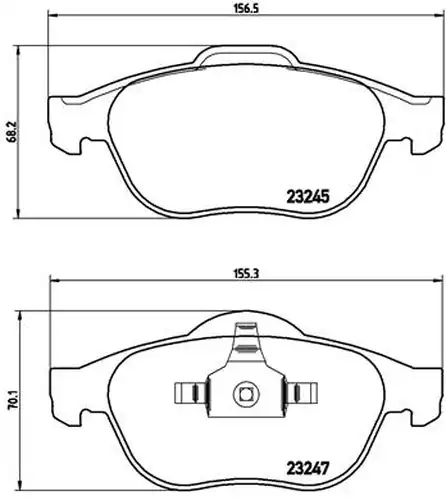 накладки BREMBO P 68 040