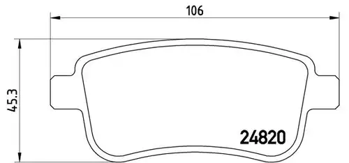 накладки BREMBO P 68 041