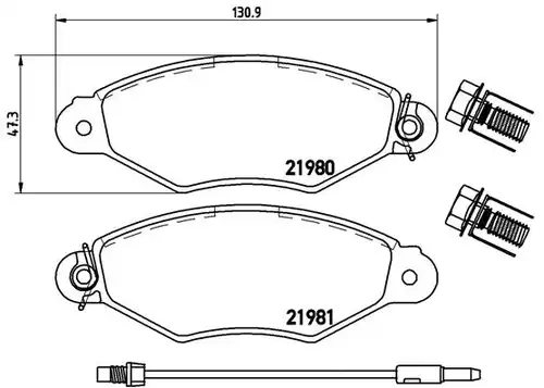 накладки BREMBO P 68 042