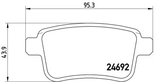 накладки BREMBO P 68 043