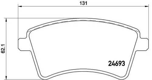 накладки BREMBO P 68 044