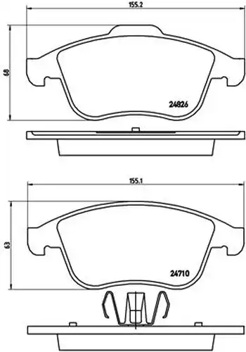 накладки BREMBO P 68 047