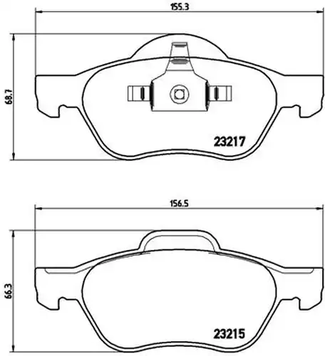 накладки BREMBO P 68 048