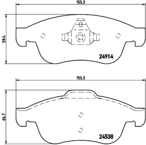 накладки BREMBO P 68 050