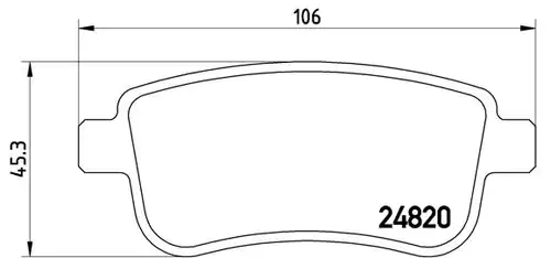 накладки BREMBO P 68 054