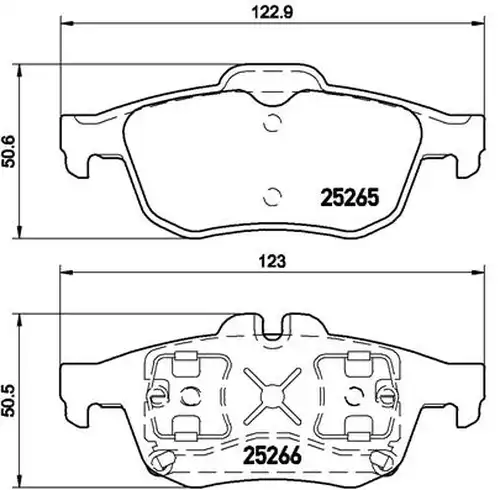 накладки BREMBO P 68 057