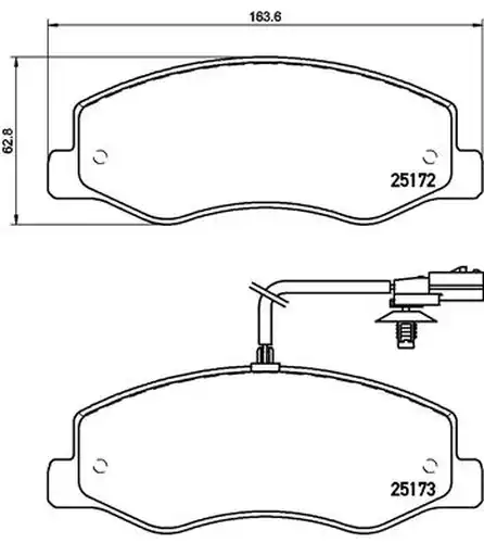 накладки BREMBO P 68 061