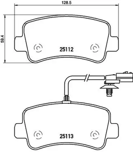 накладки BREMBO P 68 063