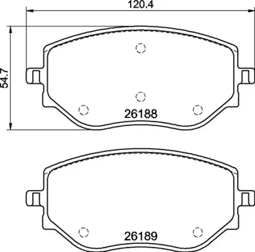 накладки BREMBO P 68 073