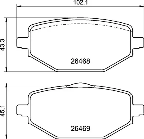 накладки BREMBO P 68 076