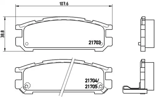 накладки BREMBO P 78 005