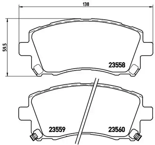 накладки BREMBO P 78 010