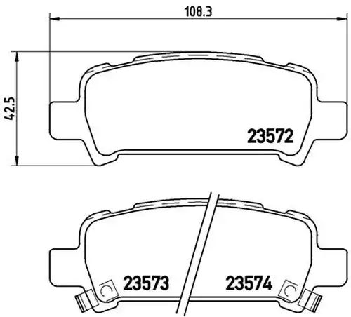 накладки BREMBO P 78 011