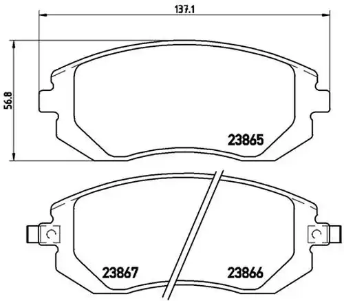 накладки BREMBO P 78 013