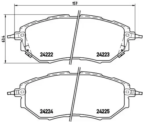 накладки BREMBO P 78 017